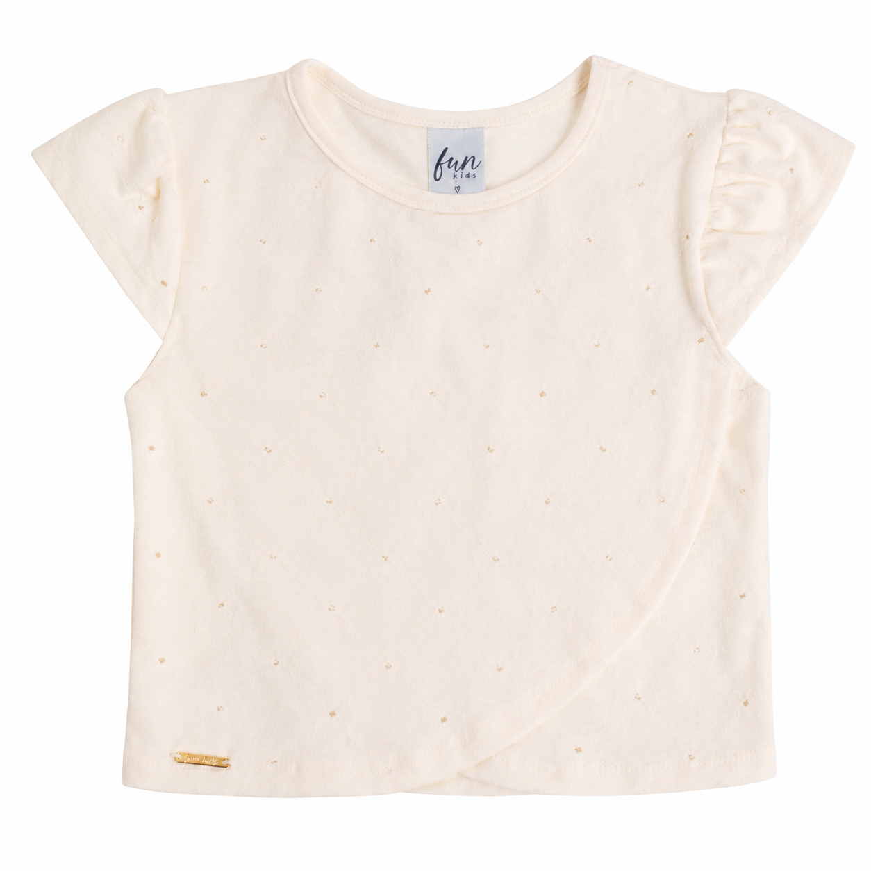 Conjunto Infantil Feminino Have Fun Blusa e Short em Malha Laise