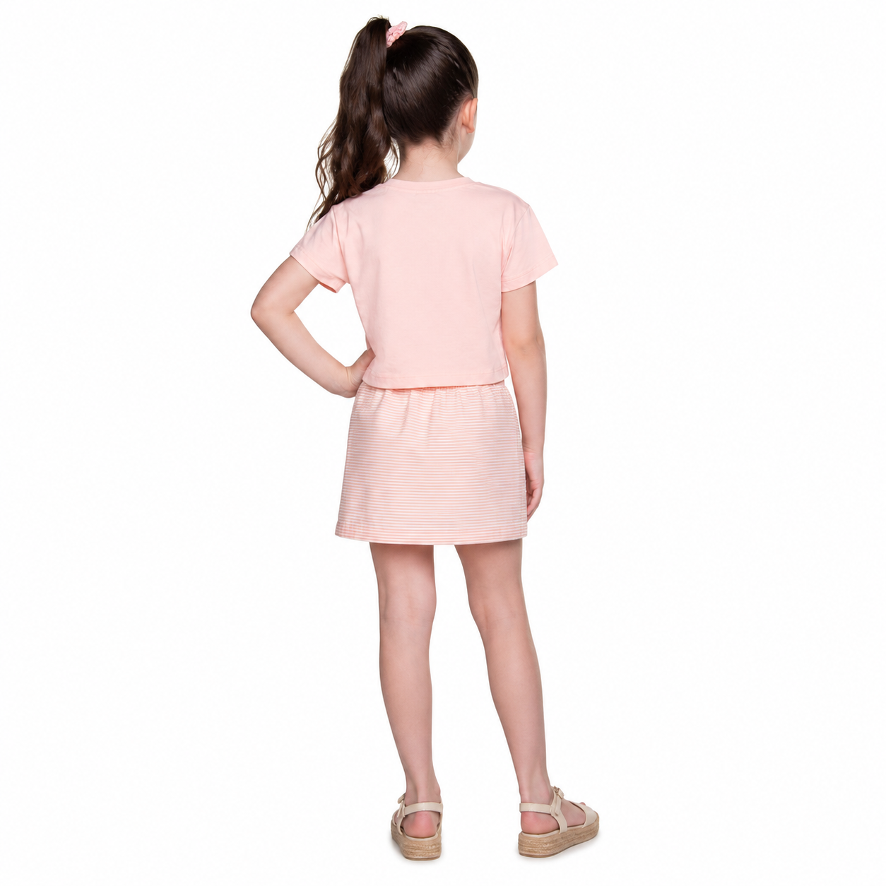 Conjunto Infantil Feminino Have Fun Inspire You Blusa e Saia Short