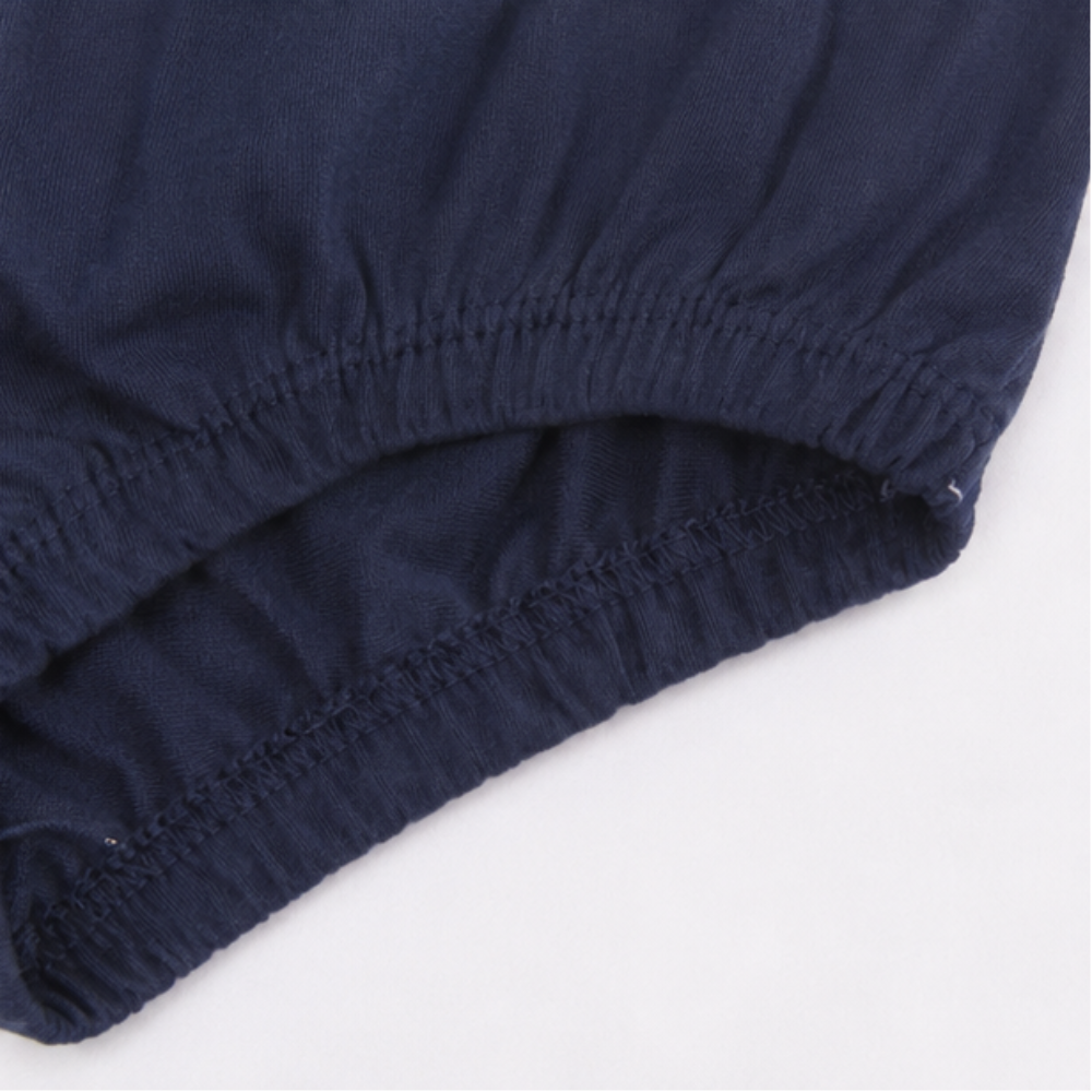 Vestido Infantil Feminino Have Fun Navy com Tapa-Fralda