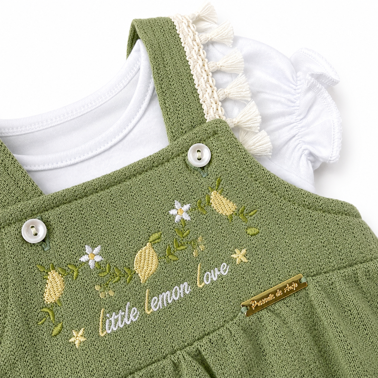 Romper Feminino Presente de Anjo Tricô com Blusa