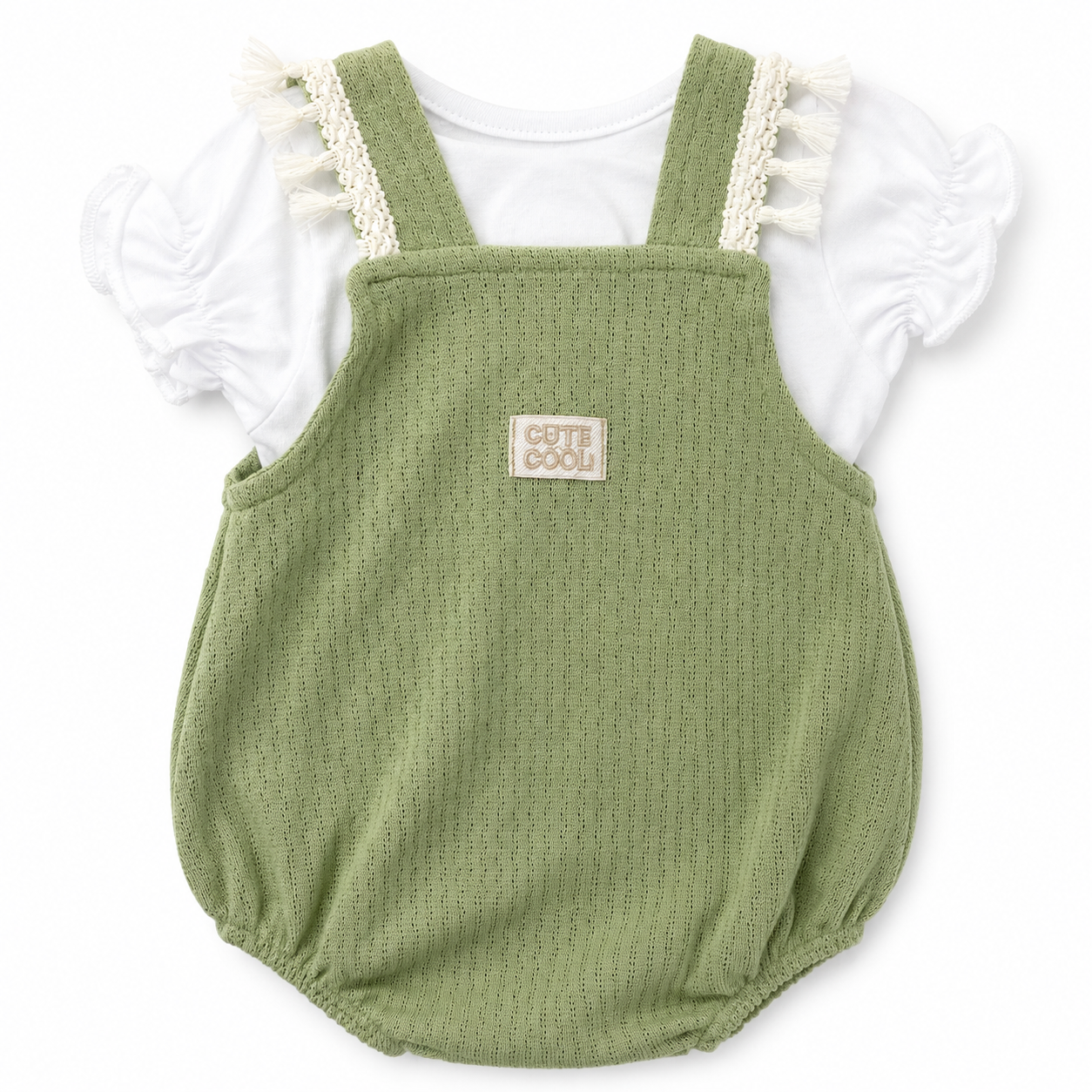 Romper Feminino Presente de Anjo Tricô com Blusa