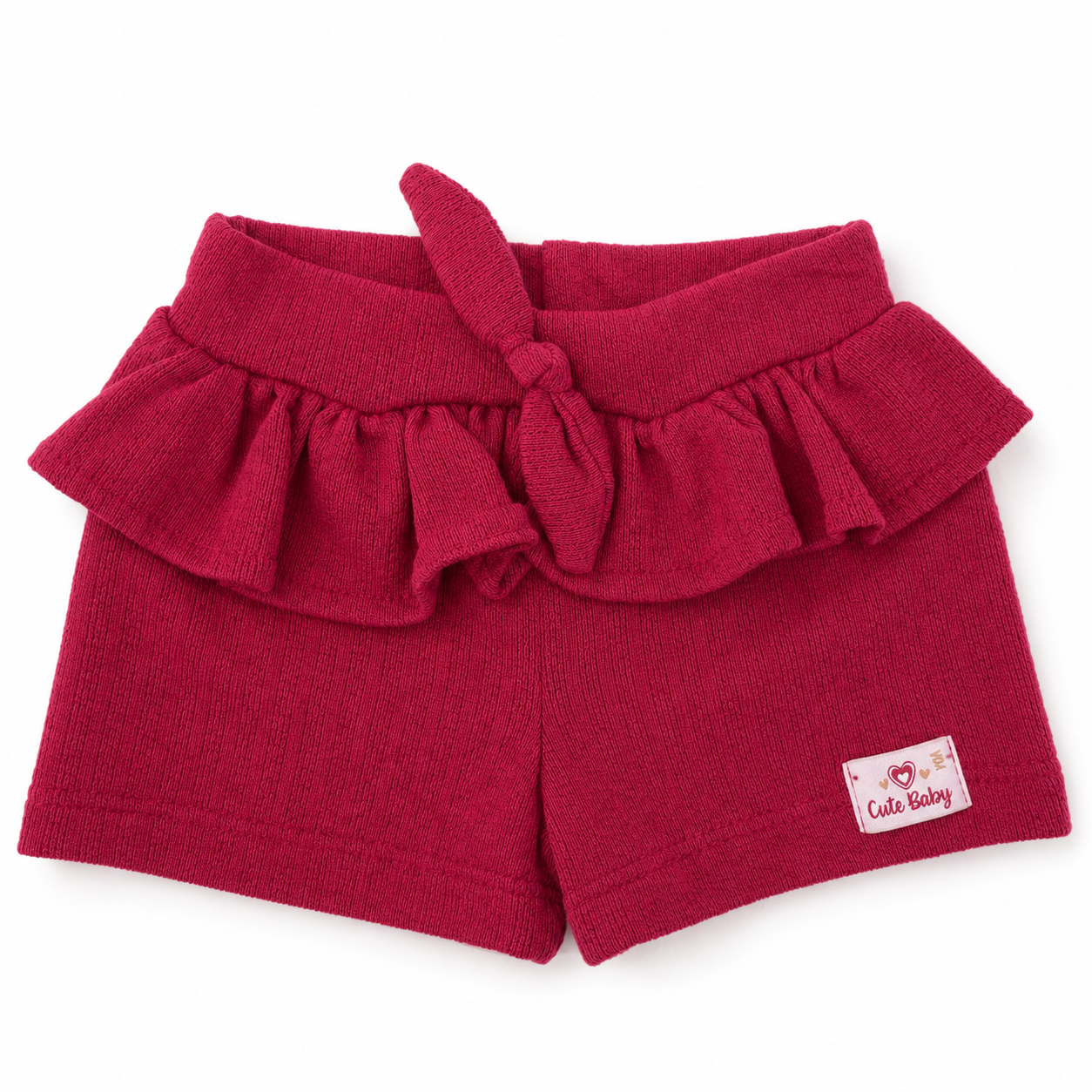 Conjunto Feminino Presente de Anjo Blusa Bordada e Short Tricô