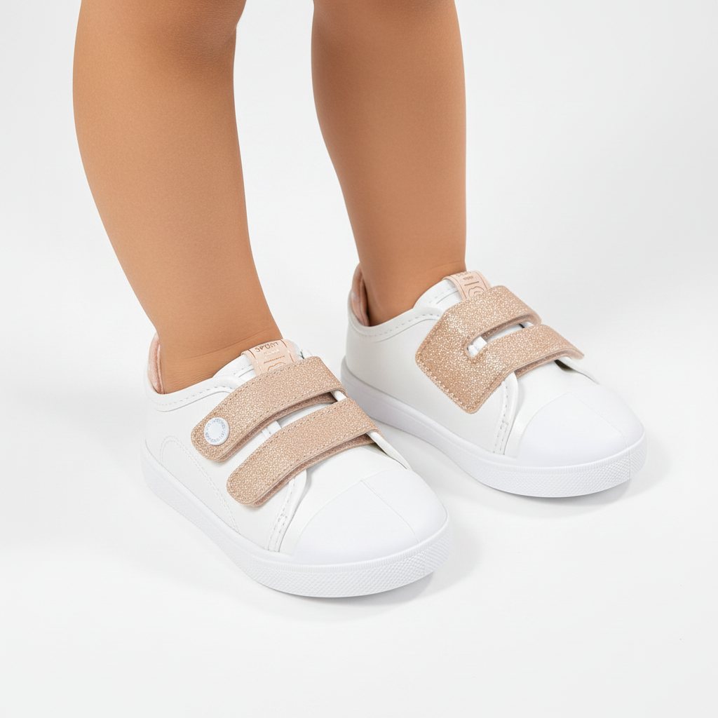 Tênis Feminino Pimpolho Star Kids Comfort Perolado