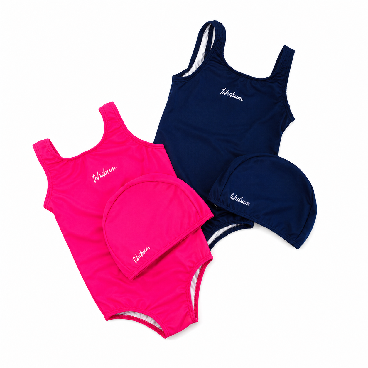 Conjunto Feminino Kamylus Tchibum Maiô e Touca Básico UV50+ Dry Fit