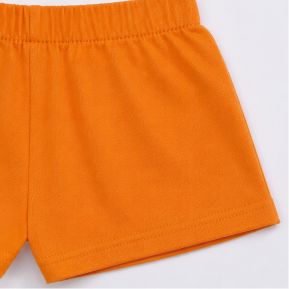 Conjunto Infantil Feminino Kyly Oncinha Florida Blusa e Short