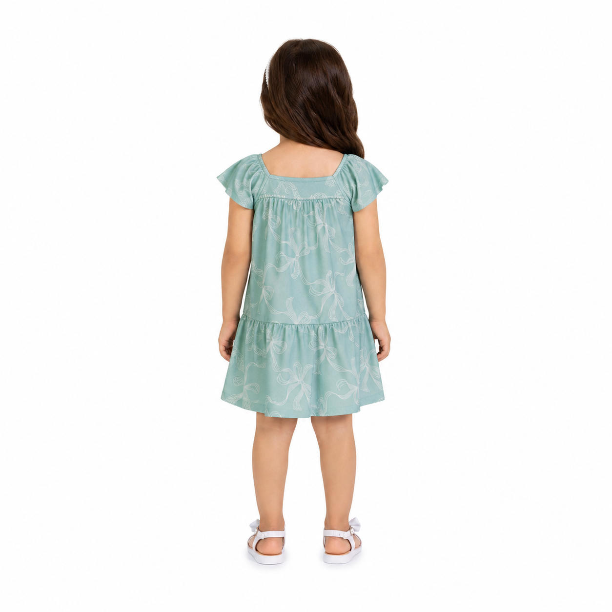 Vestido Infantil Milon Laços e Pérolas Elegante