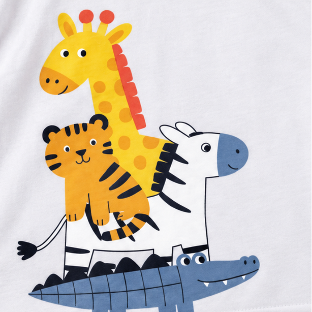 Conjunto Infantil Masculino Bebê Kyly Safari Wild Pets