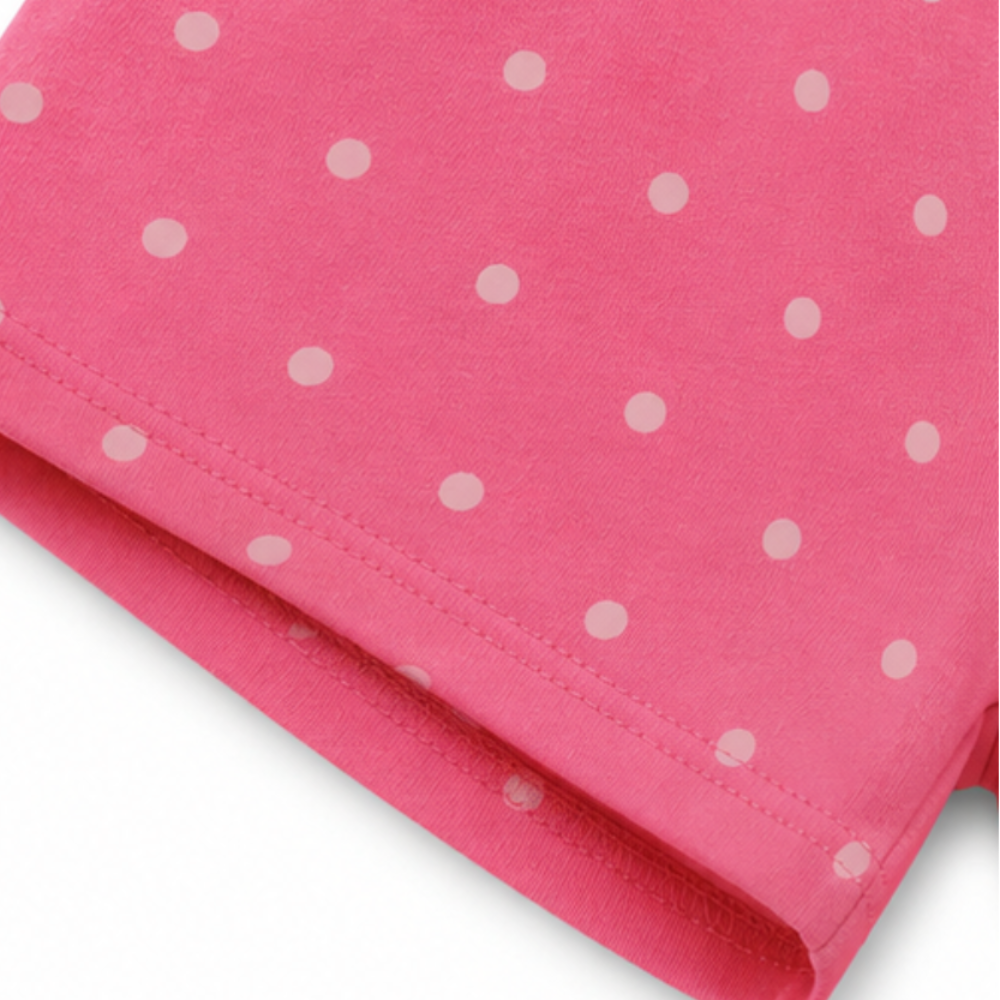 Conjunto Feminino Infantil Kyly Maçãs e Cogumelos
