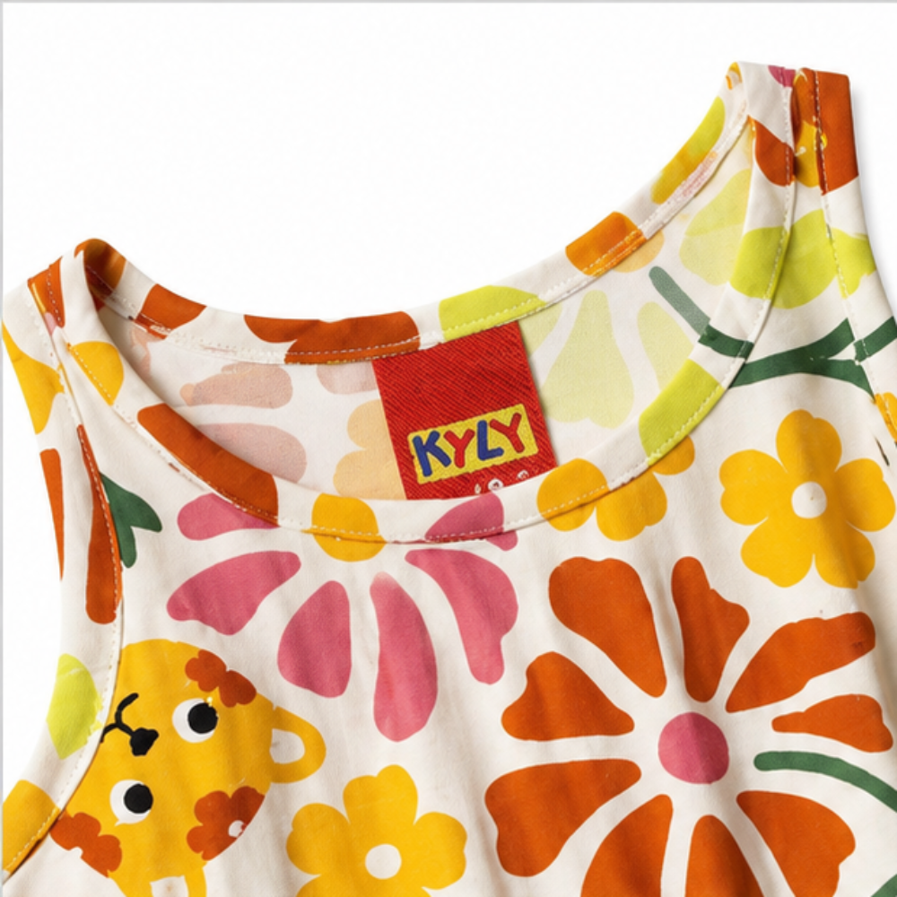 Vestido Infantil Kyly Três Marias Oncinha