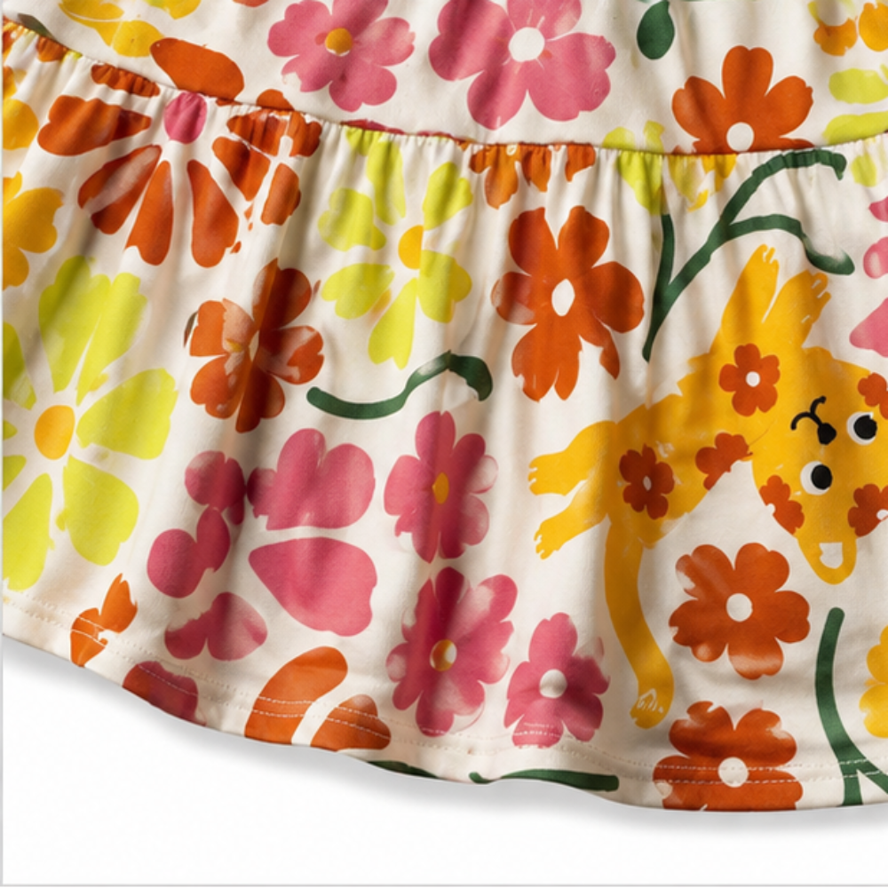 Vestido Infantil Kyly Três Marias Oncinha