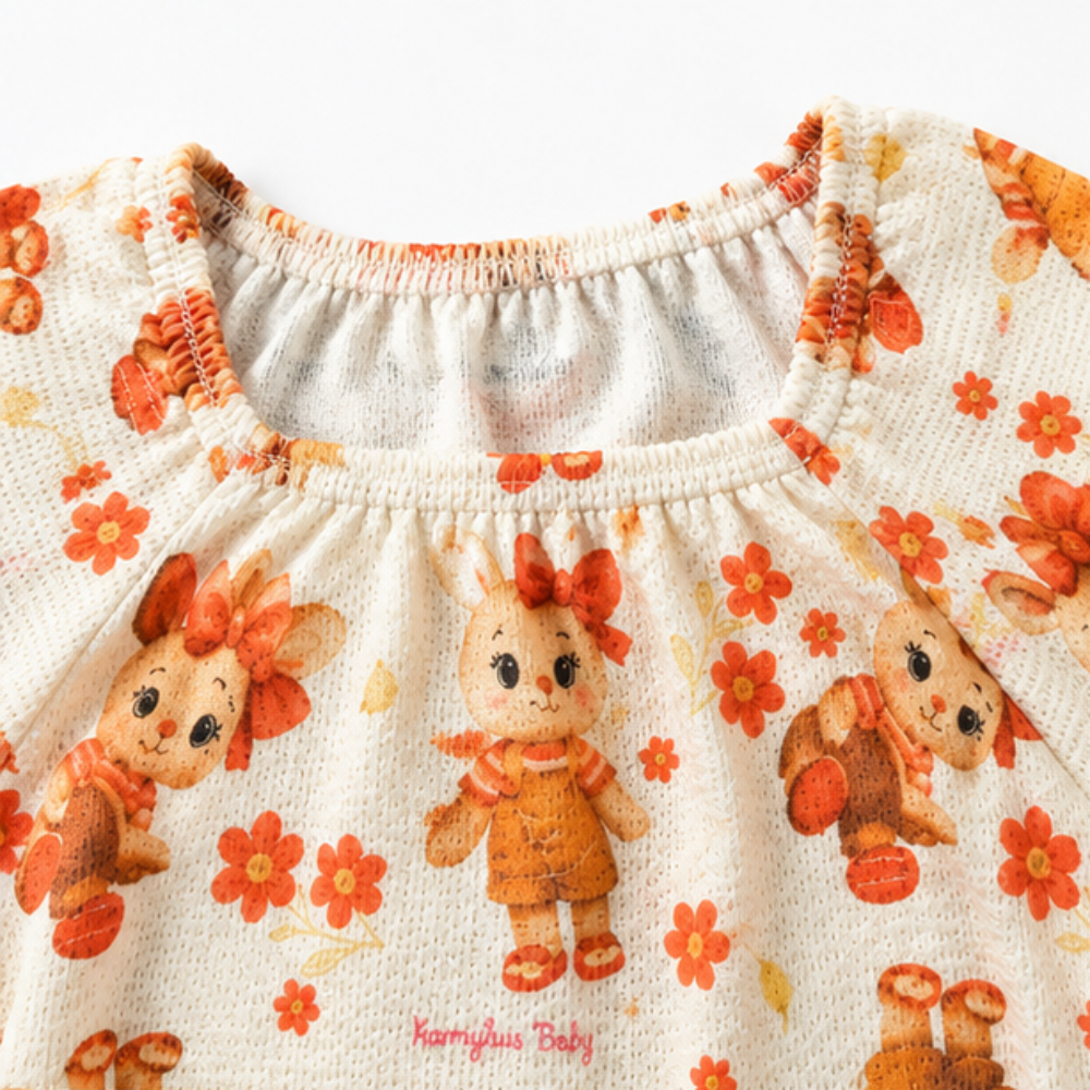 Conjunto Infantil Feminino Kamylus Batinha Favinho Sublimado e Shorts Piqué