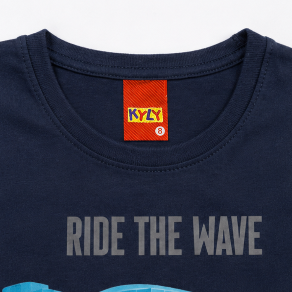 Camiseta Regata Infantil Masculina Kyly Tubarão Ride The Wave Algodão