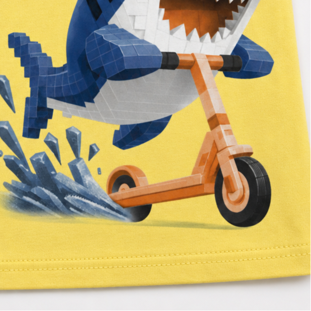Camiseta Regata Infantil Masculina Kyly Tubarão Ride The Wave Algodão