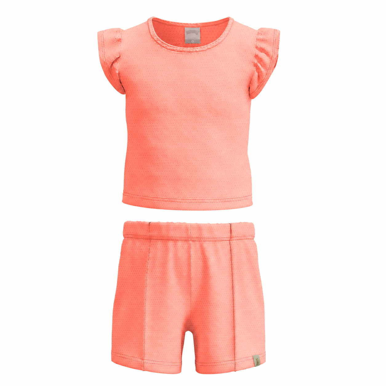Conjunto Infantil Feminino Alakazoo Blusa e Short Texturizado Casual