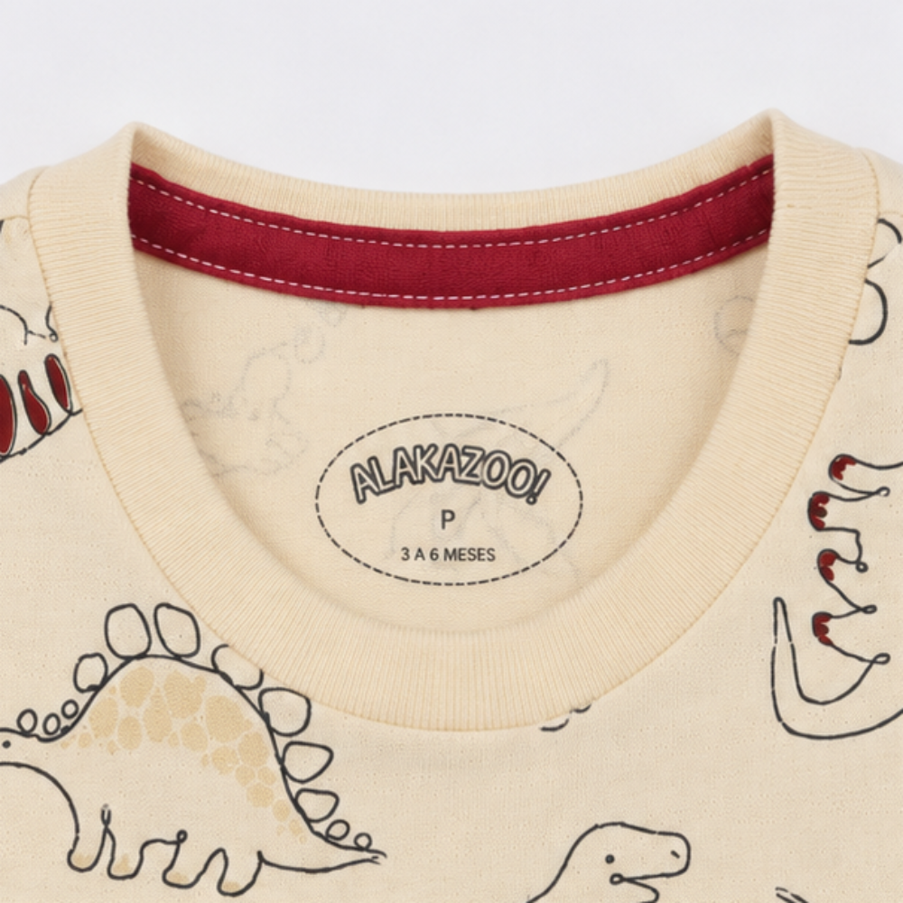Conjunto Infantil Masculino Alakazoo Dinossauros Dino Team Casual