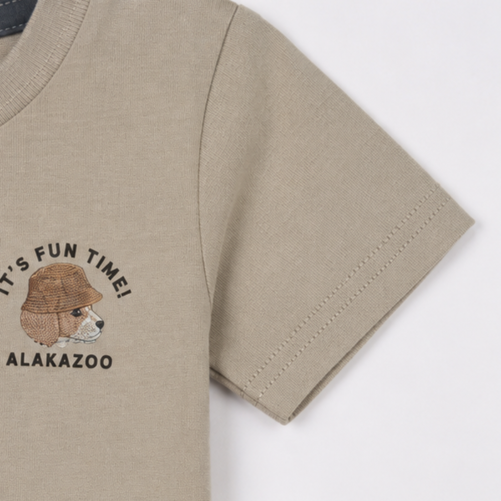 Conjunto Infantil Masculino Alakazoo Cachorrinho Fun Time