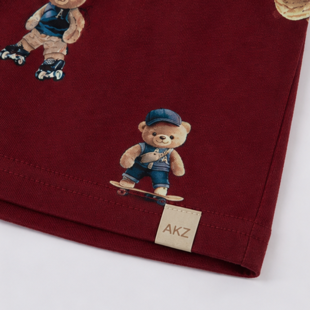 Conjunto Infantil Masculino Alakazoo Go Team Bear Casual