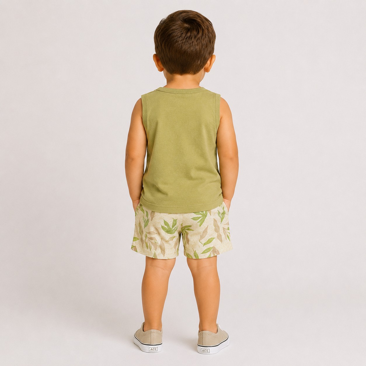 Conjunto Infantil Masculino Alakazoo Fresh Day Regata e Bermuda