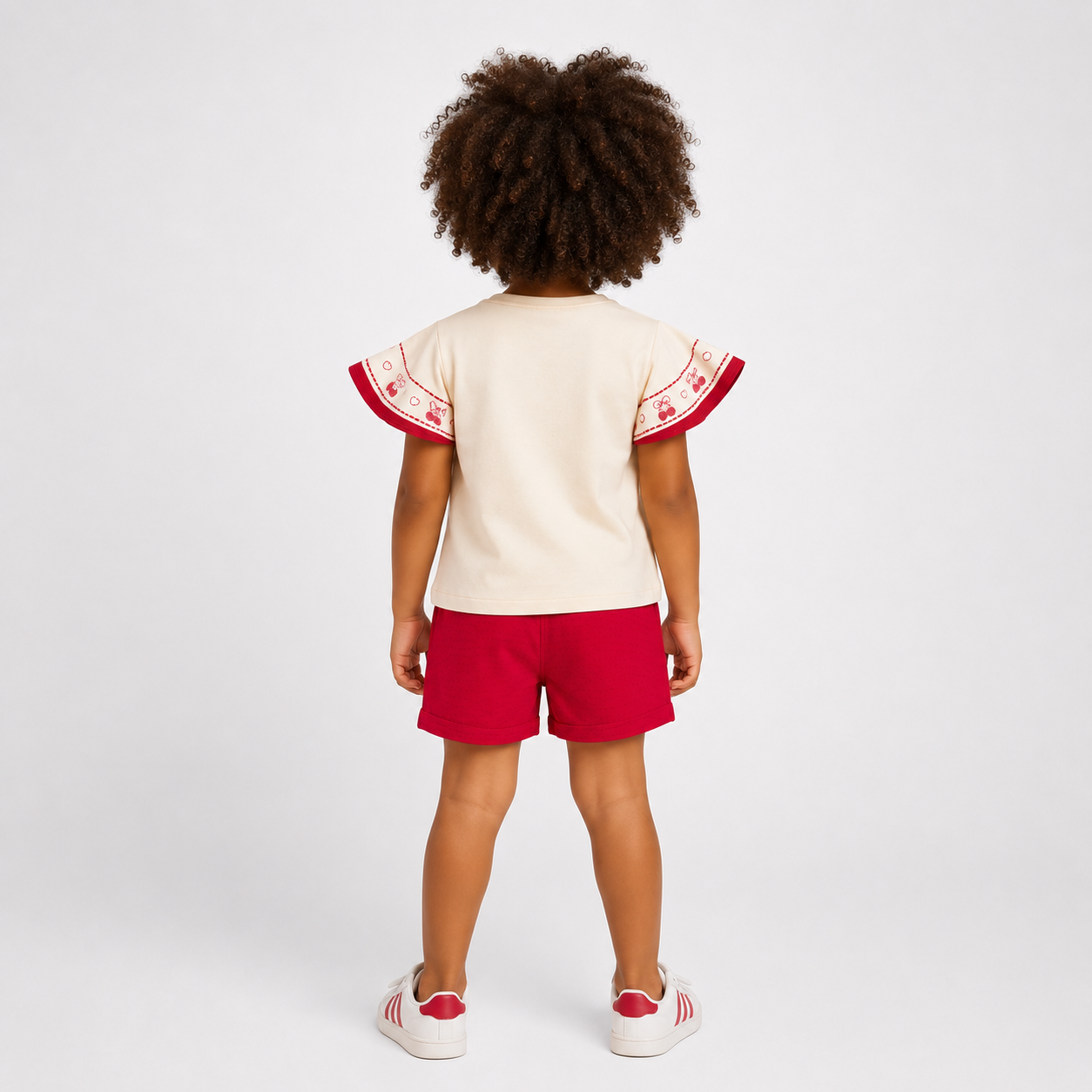 Conjunto Infantil Feminino Alakazoo The Cherry Blusa Alcinha e Short Casual