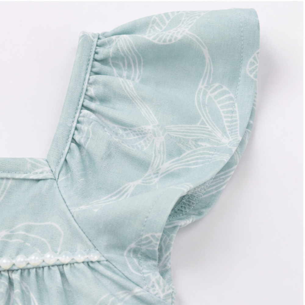 Vestido Infantil Milon Laços e Pérolas Elegante