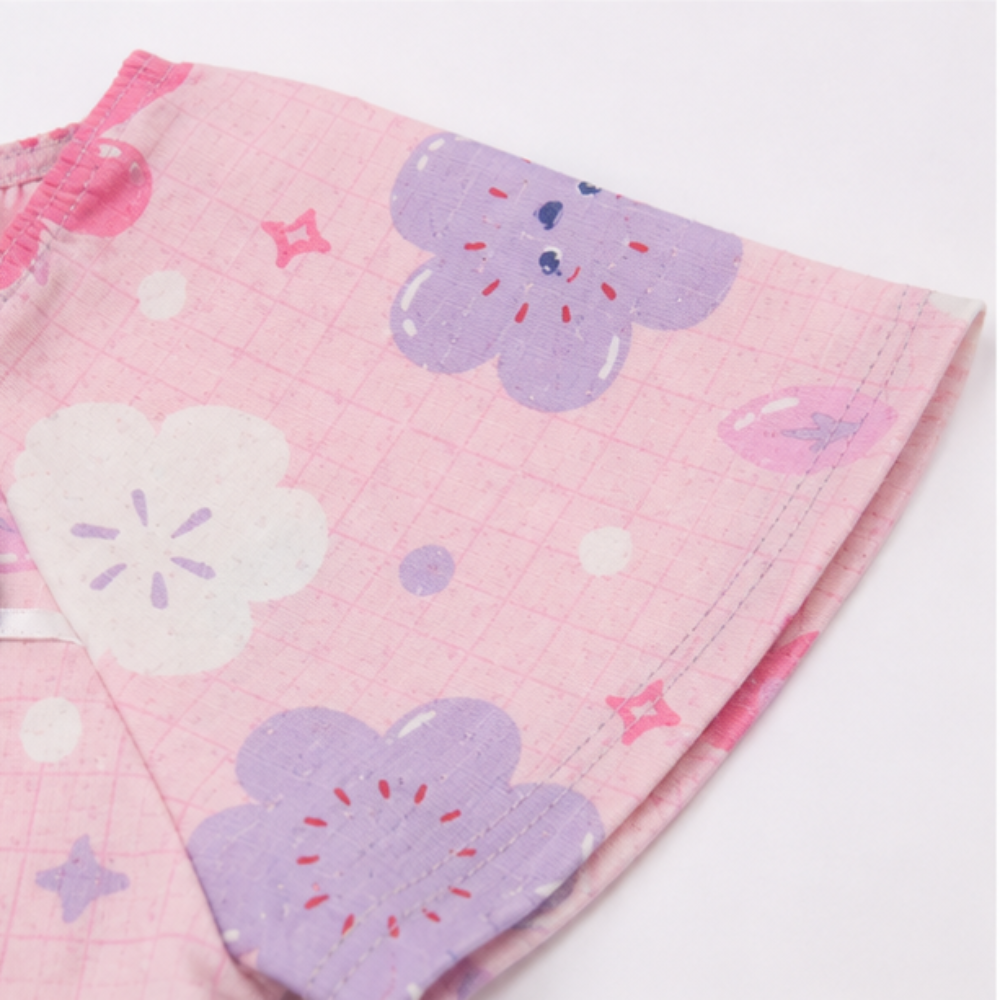 Vestido Infantil Alakazoo Flores Malha Nikko Casual