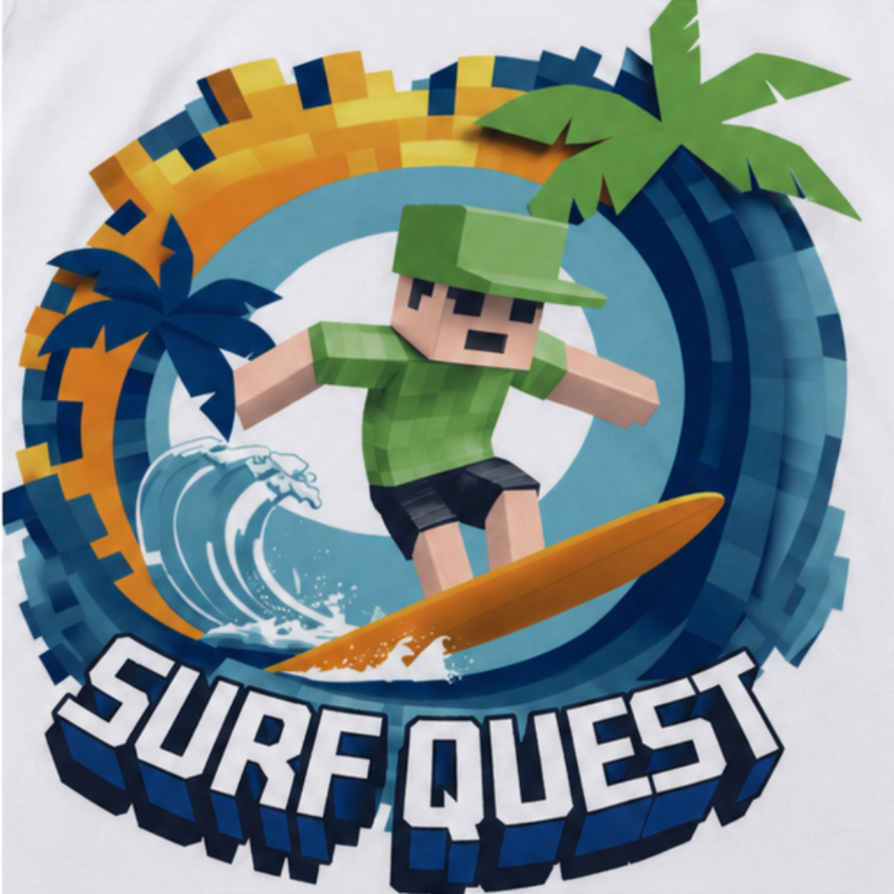 Regata Infantil Masculina Kyly Surf Quest Algodão Premium