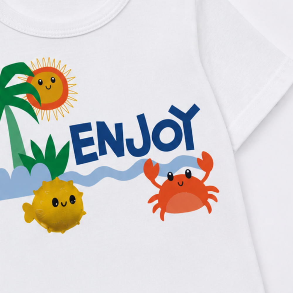 Conjunto Infantil Masculino Kyly Fundo do Mar Enjo
