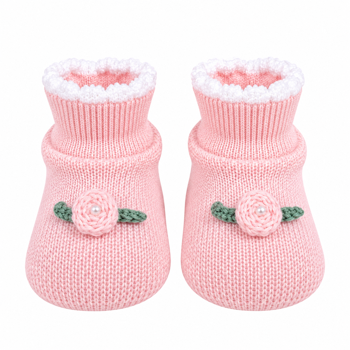 Kit Vestidinho Sanches Baby em Tricot 5 Peças