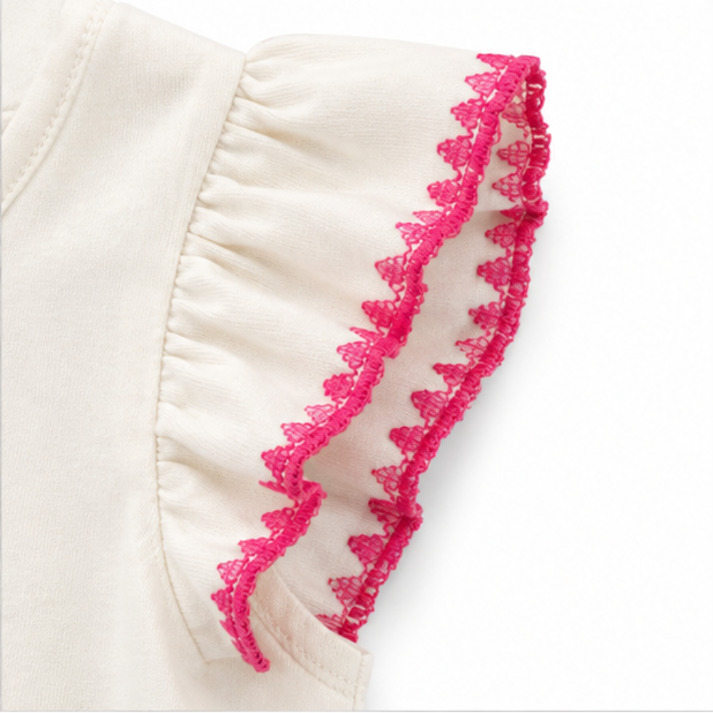 Conjunto Infantil Feminino Kyly Flores Blusa e Short