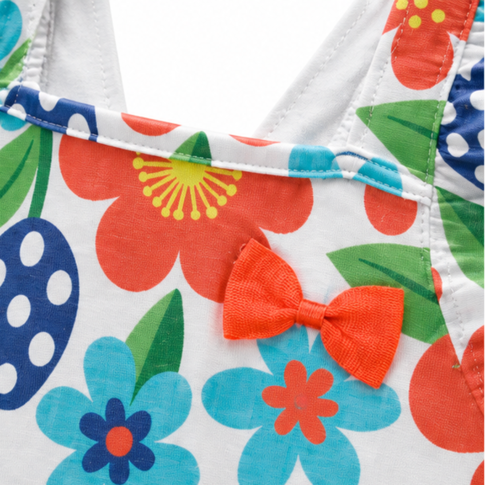 Vestido Infantil Menina Kyly Floral c/ Lacinho