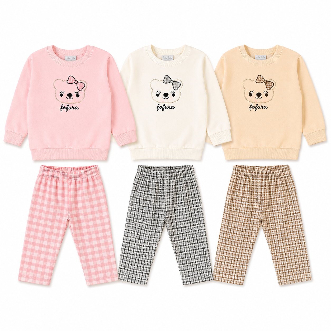 Conjunto Bebê Feminino Pulla Bulla Ursinha Fofura - Aconchego e Charme com Detalhes Bordados