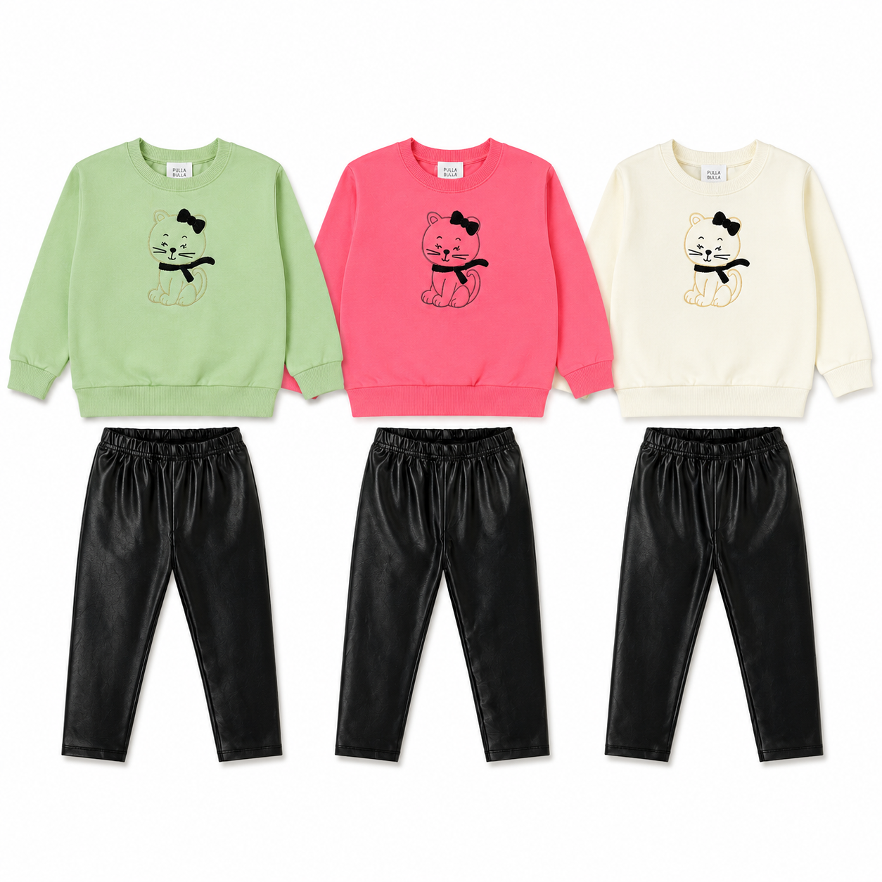 Conjunto Infantil Feminino Pulla Bulla Gatinha - Conforto, Estilo Moderno e Atitude