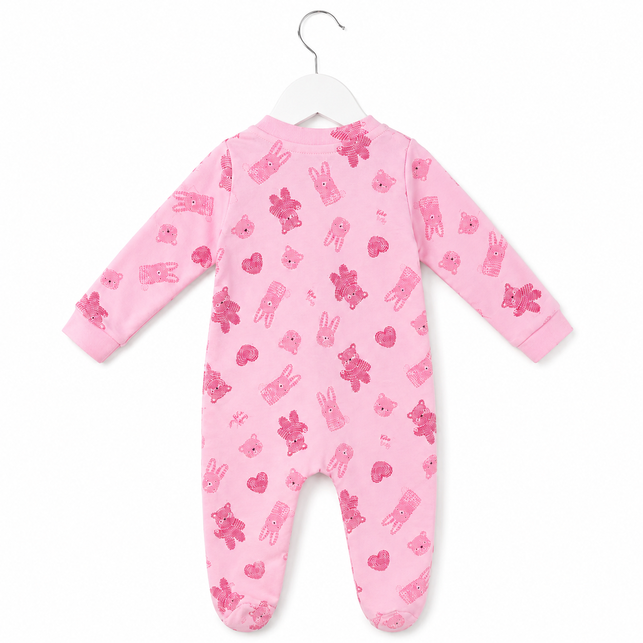 Macacão Feminino Manga Longa Kiko Baby Ursinha com Zíper
