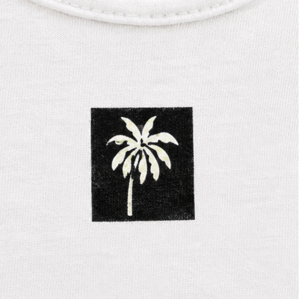 Conjunto Feminino Infantojuvenil Kyly Top e Short Estampa Tropical Coqueiro