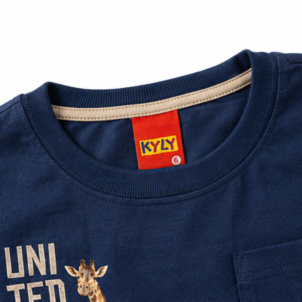 Conjunto Infantil Masculino Kyly Bebê Safari United T-Shirt e Short