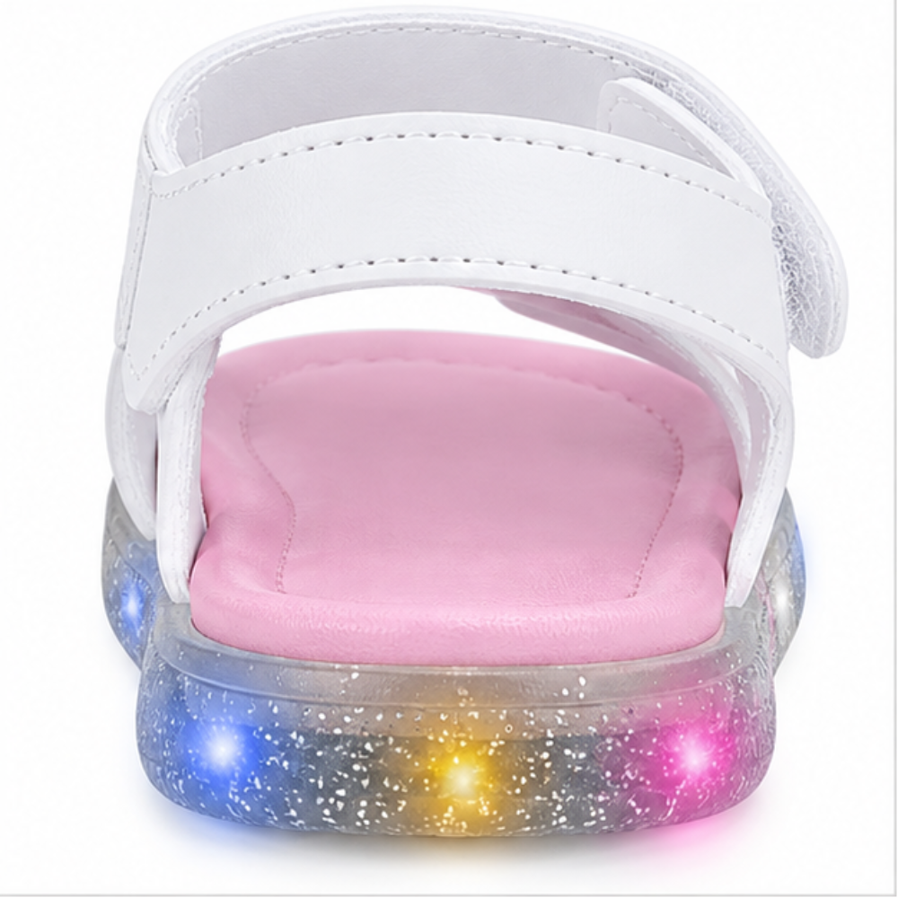 Sandália Infantil Menina Pampili Borboleta Papete LED Solado Luzes