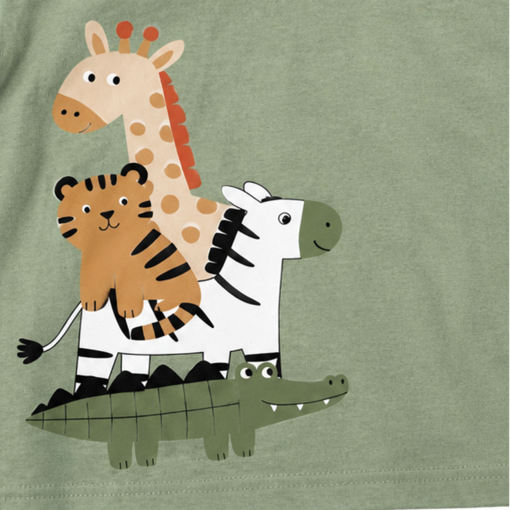 Conjunto Infantil Masculino Bebê Kyly Safari Wild Pets