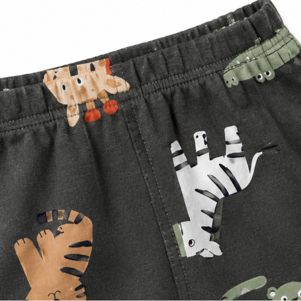 Conjunto Infantil Masculino Bebê Kyly Safari Wild Pets
