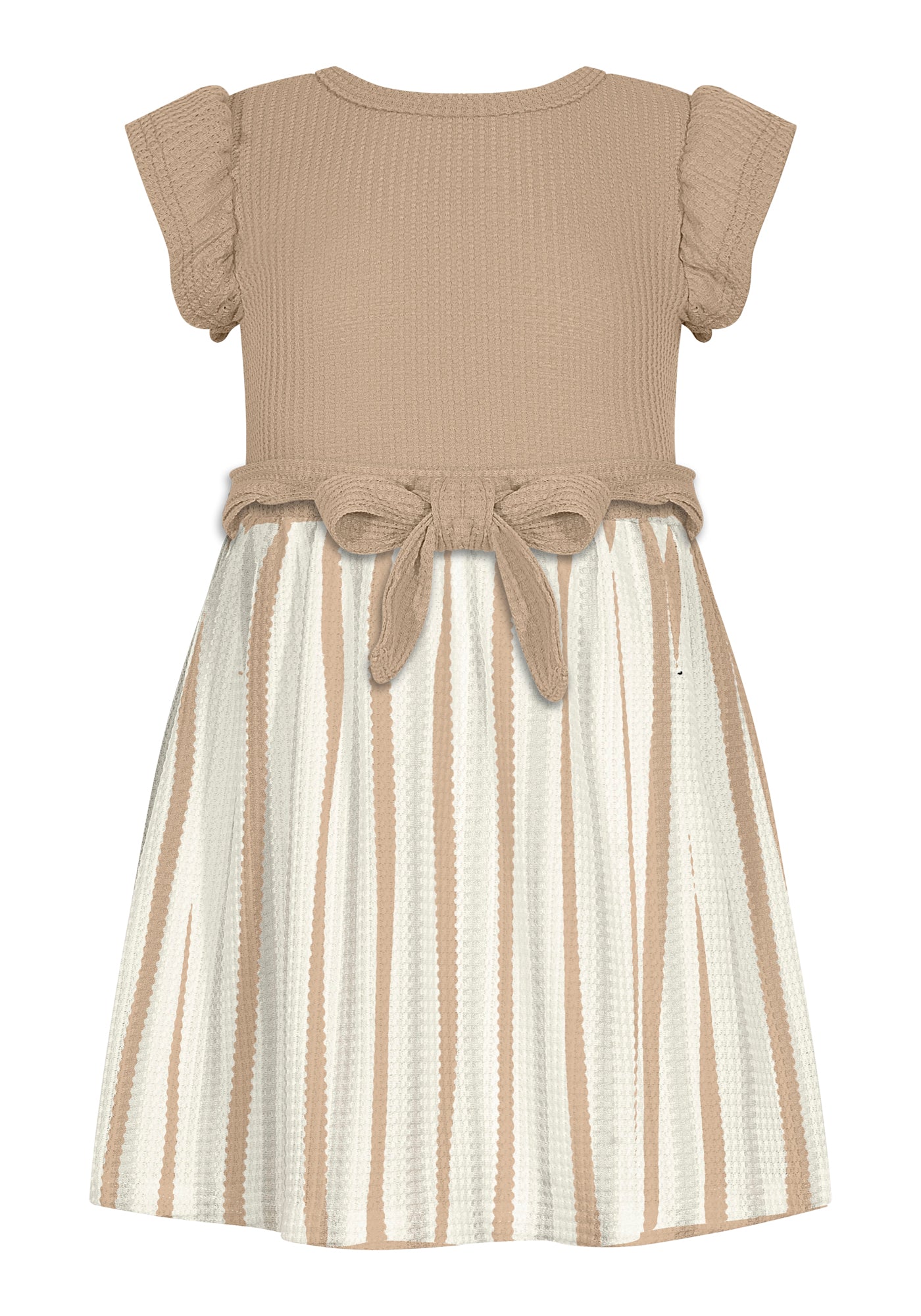 Vestido Infantil Alakazoo Listrado Malha Crochê Imperial