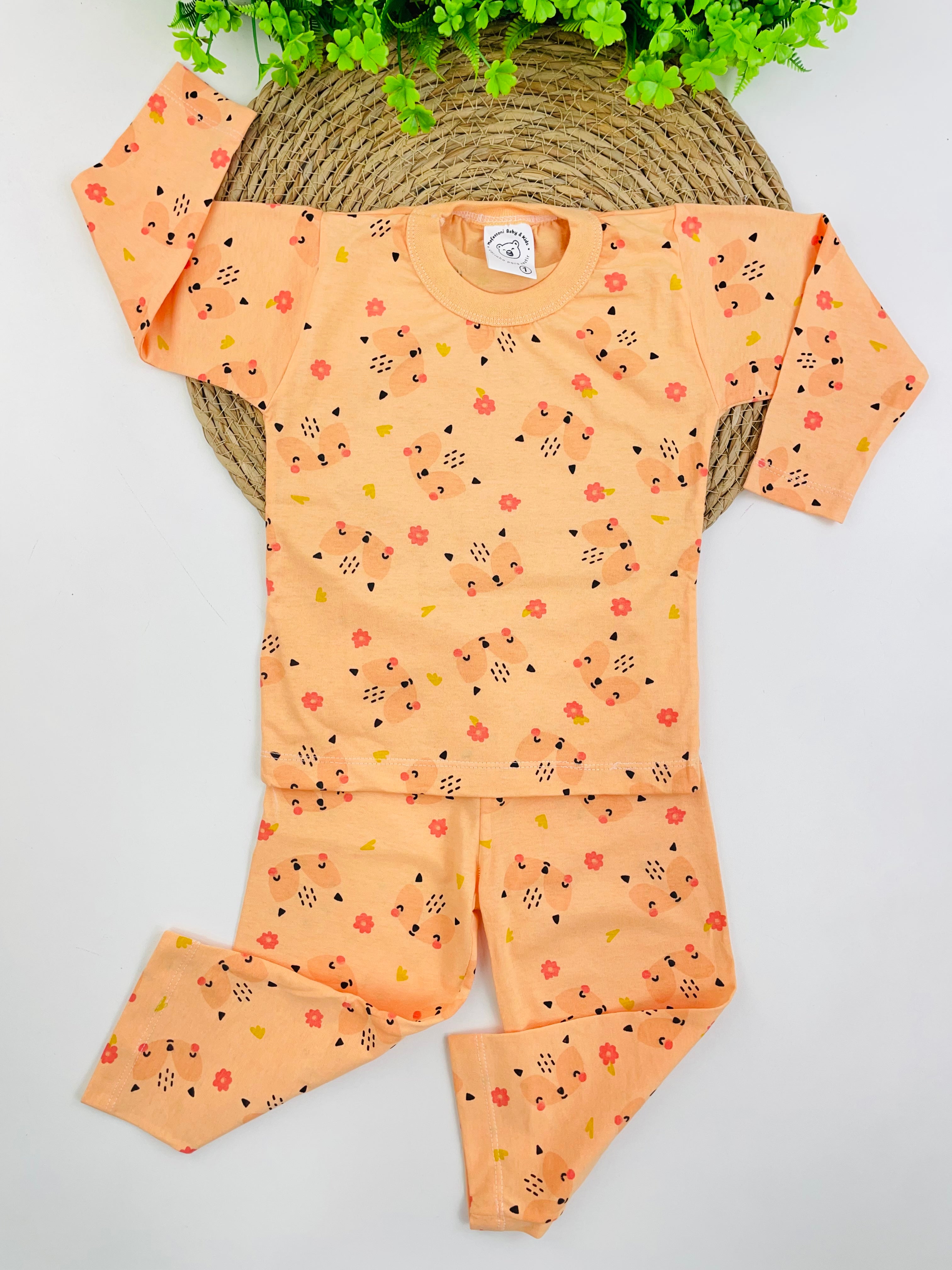 Pijama Manga Longa Mafessoni Raposinha