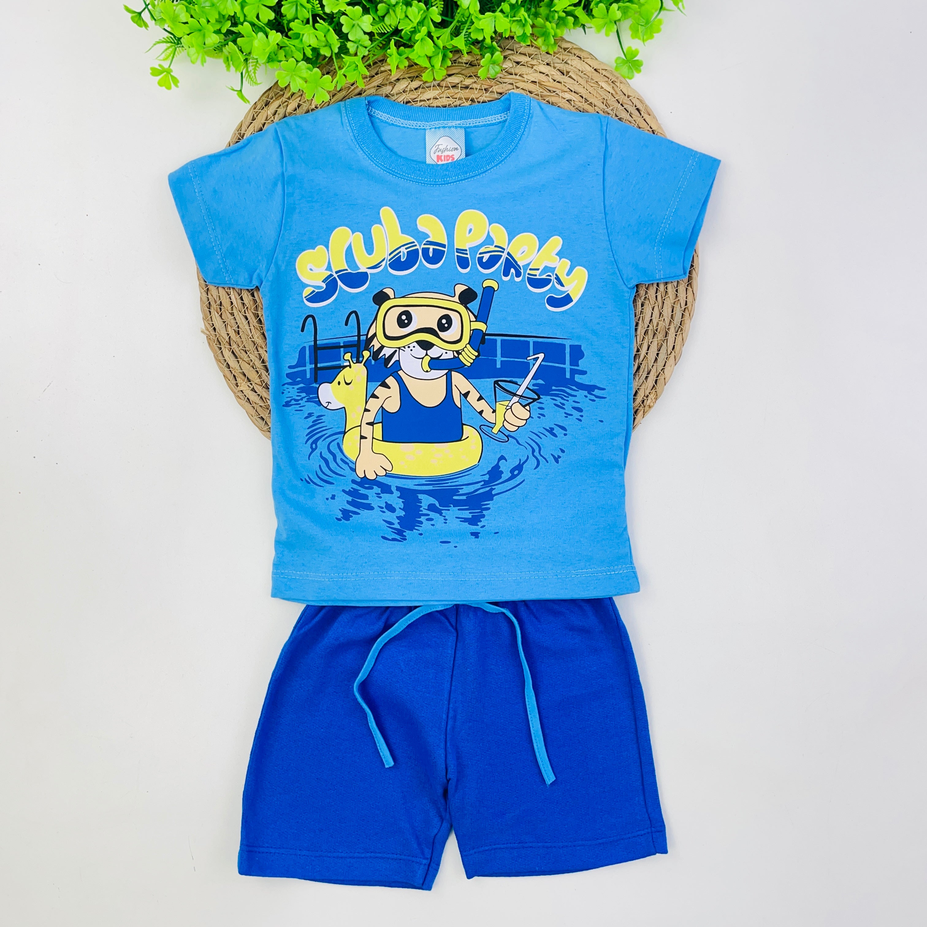 Conjunto Fashion Kids Infantil Masculino Scuba Party