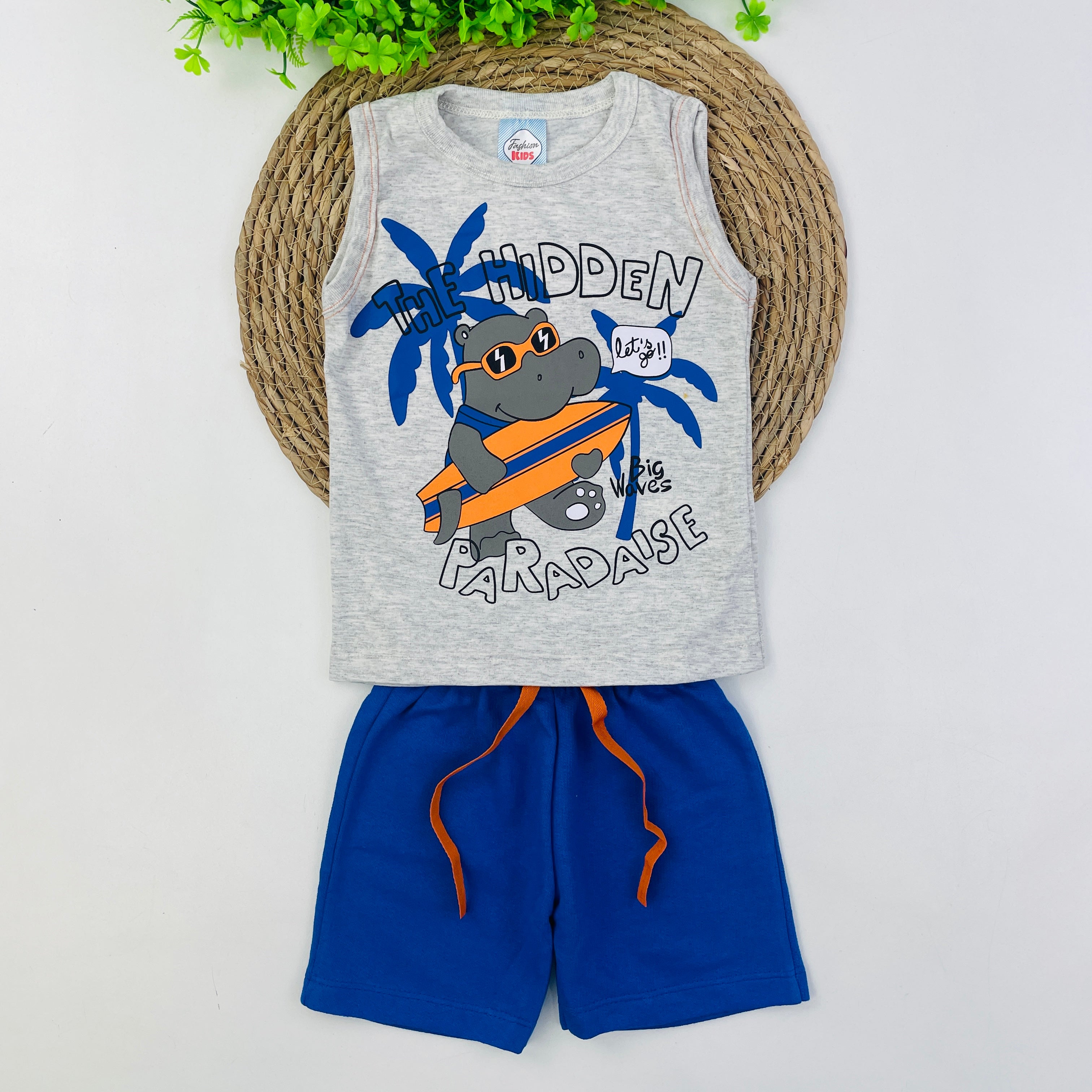 Conjunto Fashion Kids Infantil Masculino the Hidden Paradaise