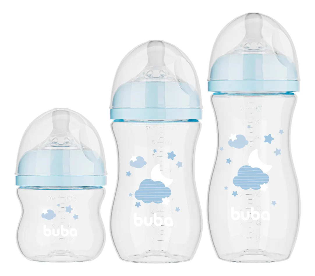 Mamadeiras Buba Easy Flow Nuvem Com 3 Unidades