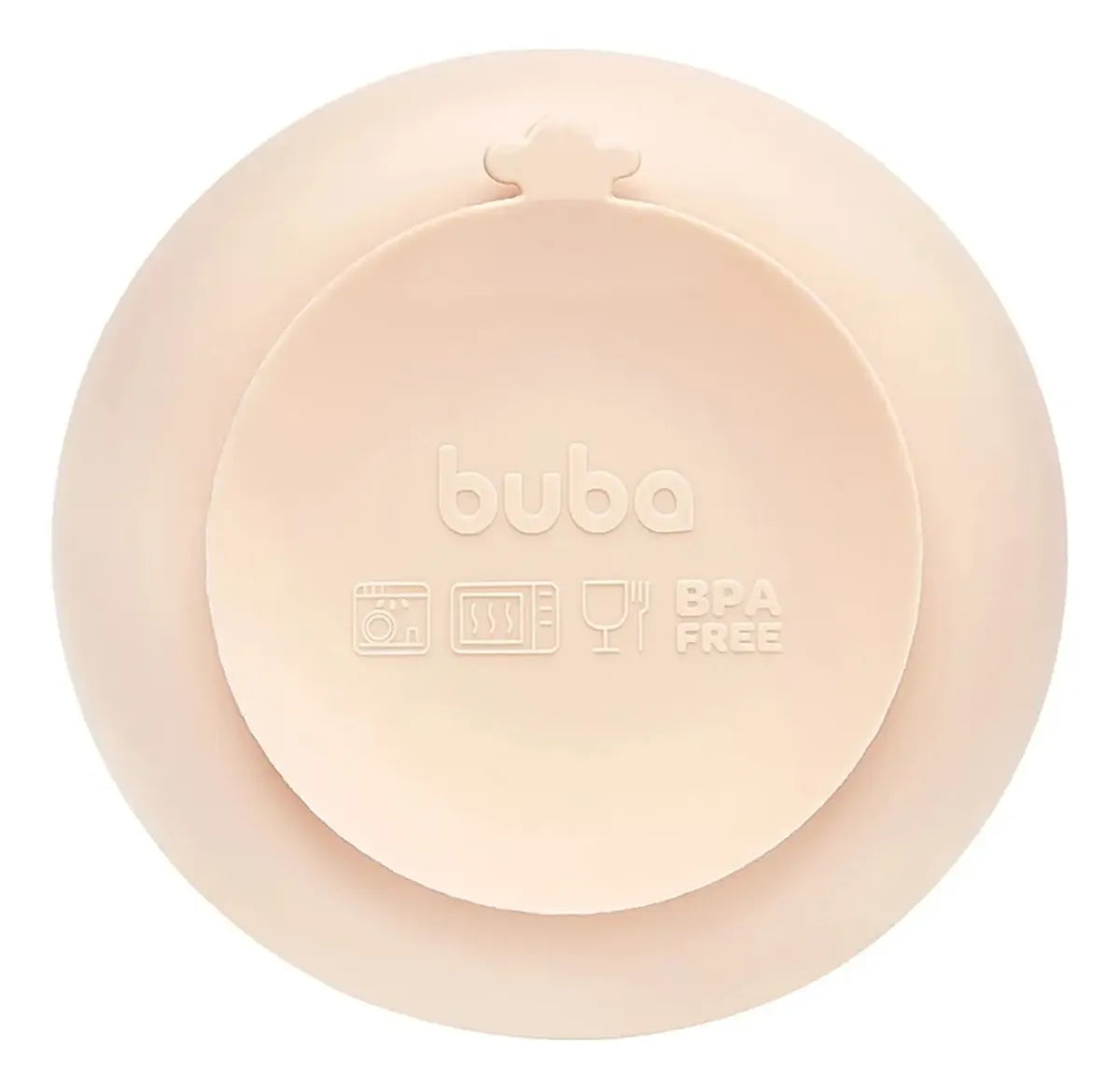 Pratinho Bowl Em Silicone Buba Com  Ventosa Cloudy +6 Meses