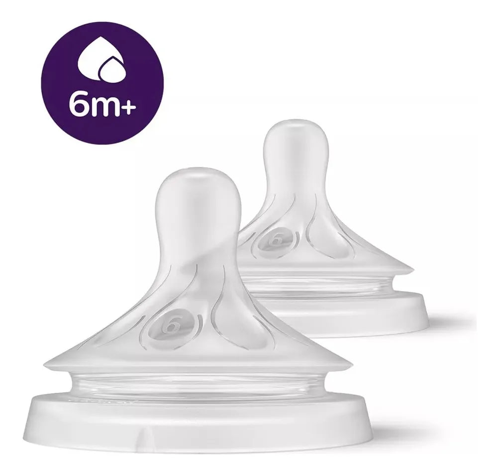 Bico Pétala 3.0 Avent Duplo 6M+ para Líquido Espesso