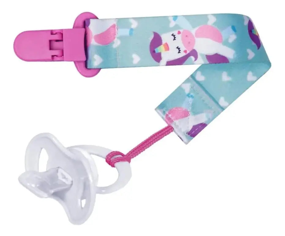 Prendedor de Chupeta Infantil Buba Animal Fun Seguro 3 Meses+