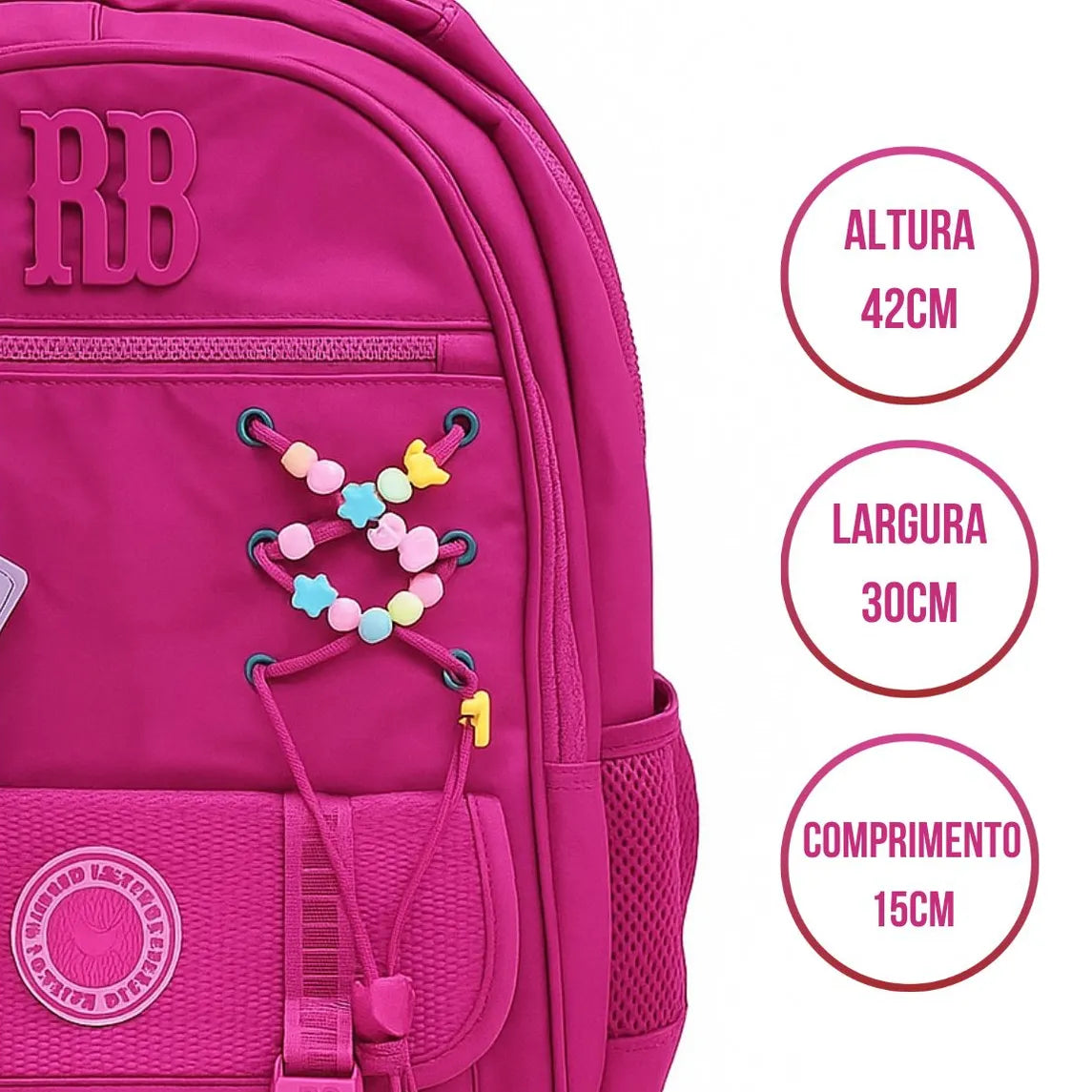 Mochila De Costas Rebecca Bonbon Beaded Fun 17,5