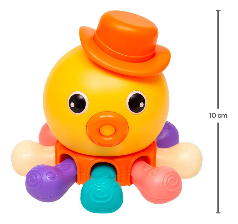 Polvinho Buba de Atividades +6M — Sensorial, Giratório, Com Buzina e Tentáculos Interativos