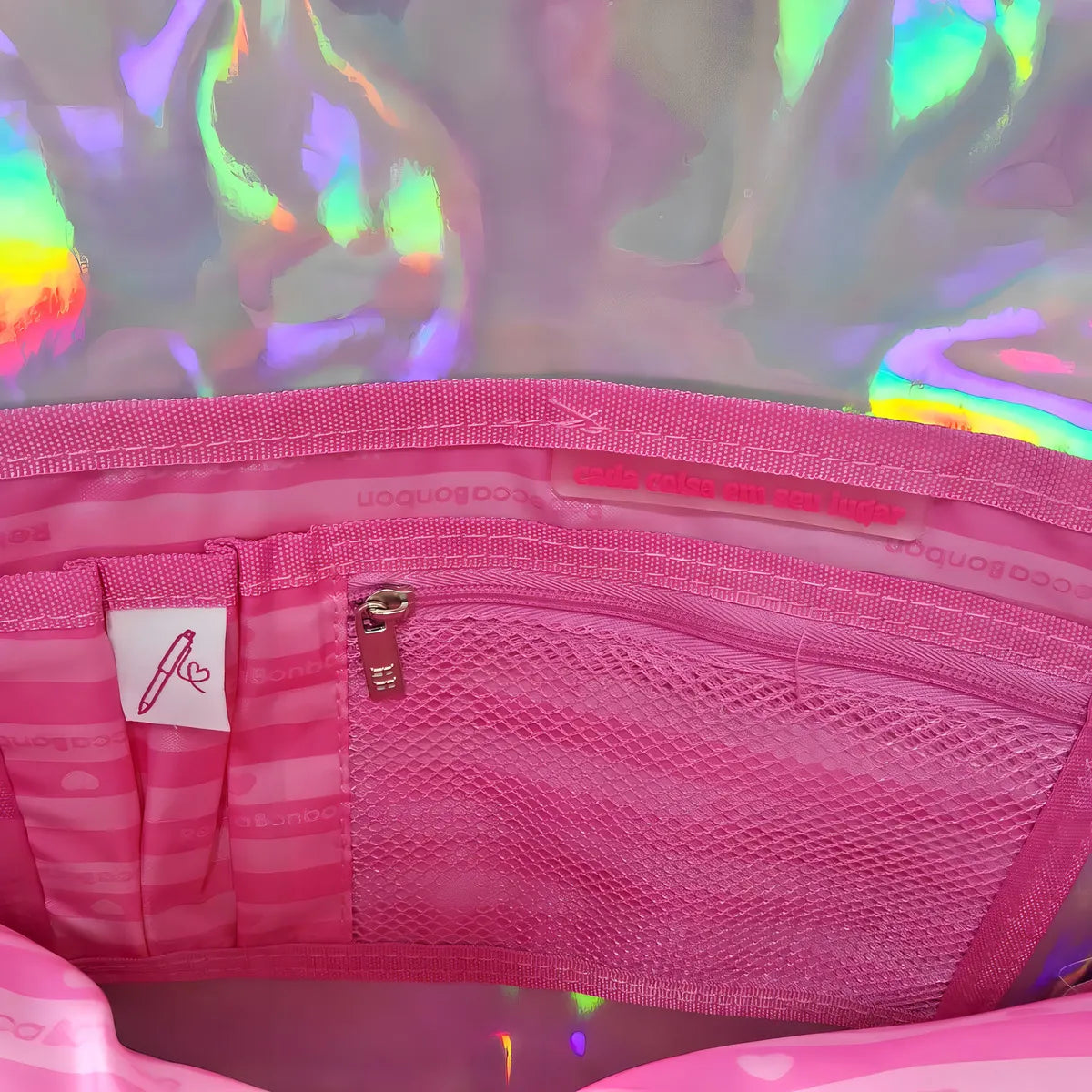 Mochila De Costas Rebecca Bonbon Holo Shine 19