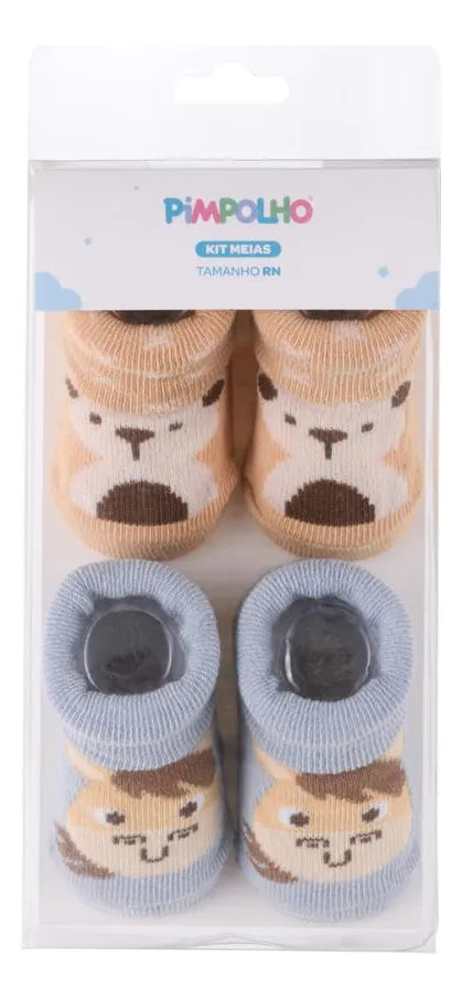 Kit Meia Masculina Pimpolho Rn Com 2 Pares